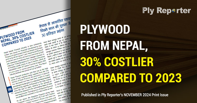 Plywood from Nepal, 30% Costlier Compared to 2023