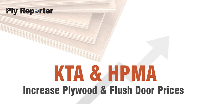 KTA & HPMA increase Plywood & Flush Door prices